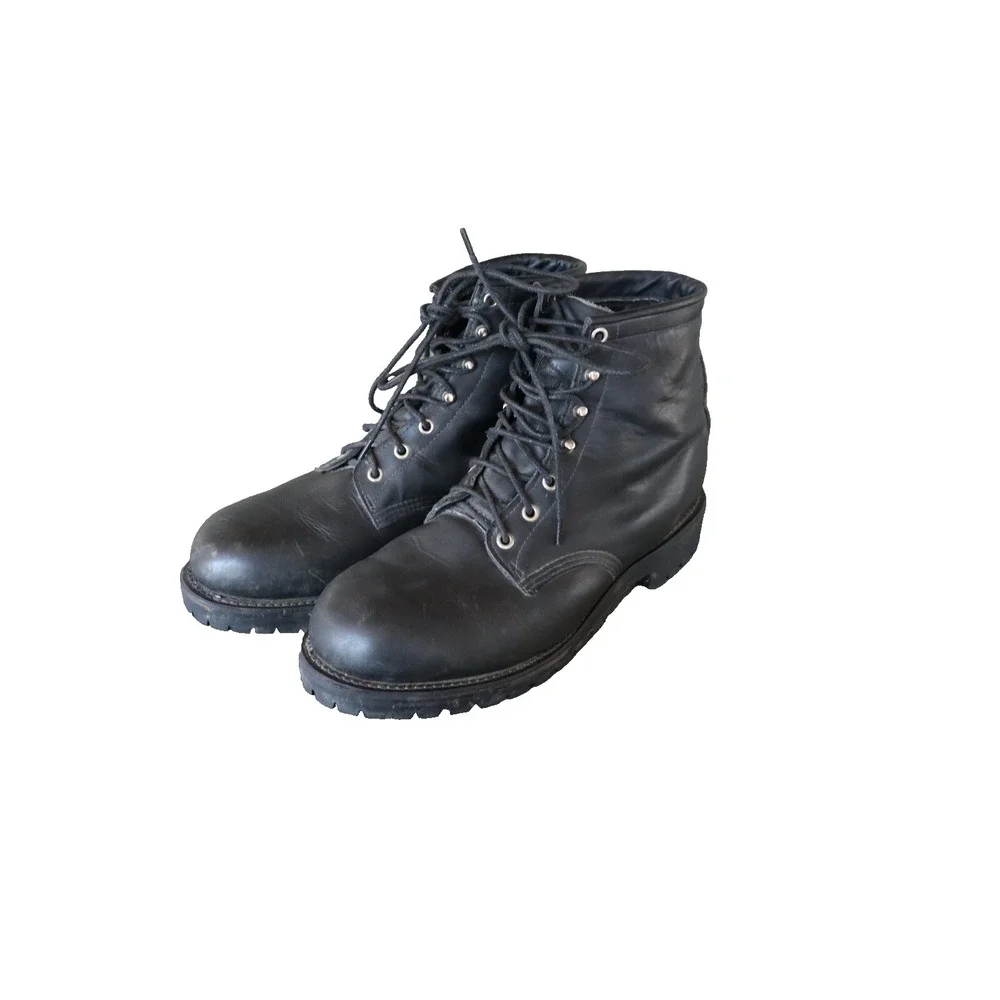 Indian Motorcycle Boots Mens Size 10 W Black Leather - Picture 3 of 13